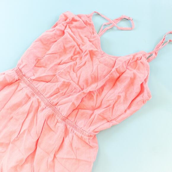 Gypsy 05 Pink Sleeveless Maxi Summer Sundress Size XSmall 100% Silk - Picture 2 of 8